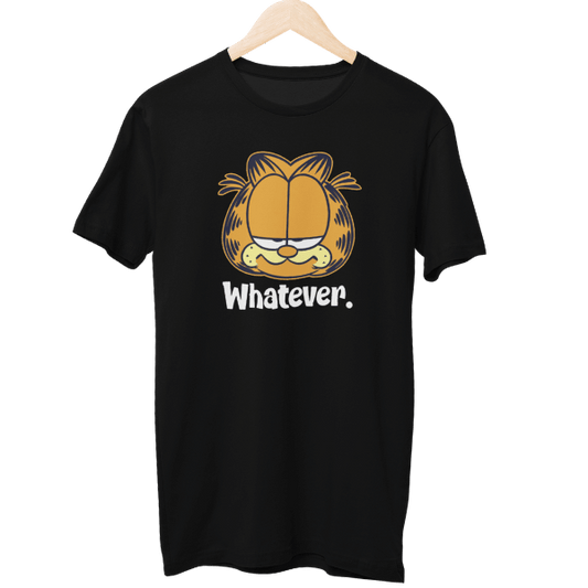 Whatever Garfield Cartoon Unisex Regular T-Shirt