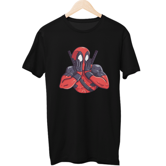 Shocked Deadpool Unisex Regular T-Shirt