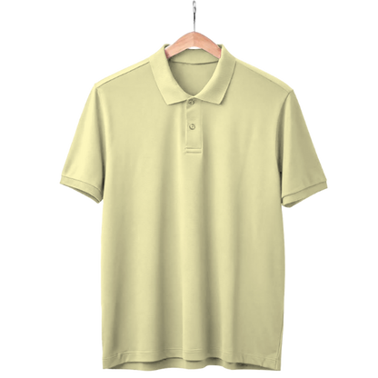 Lemon Yellow Polo Neck T-Shirt