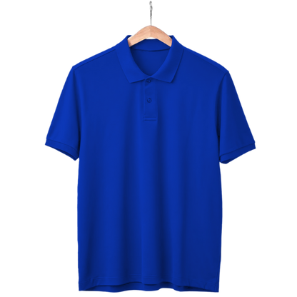 Royal Blue Polo Neck T-Shirt