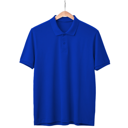 Royal Blue Polo Neck T-Shirt