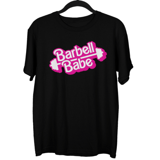 Barbell Babe Gym Female Oversized T-Shirt