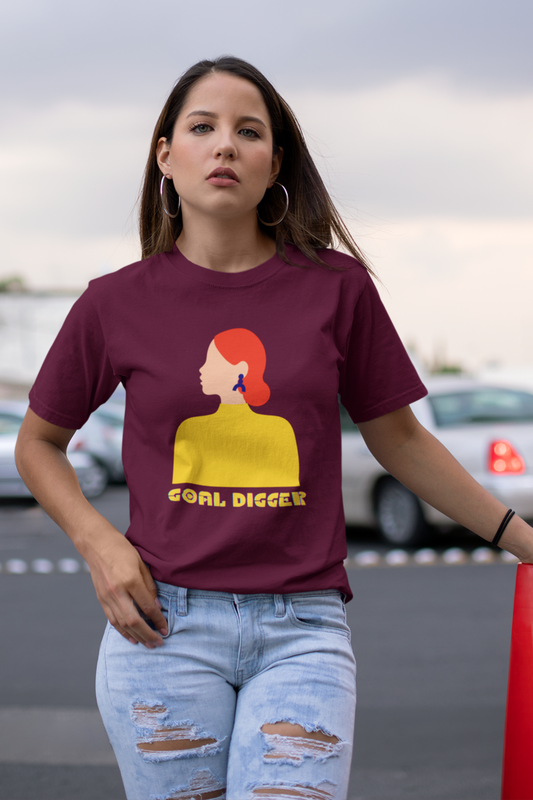 Wine Goal Digger Female Regular T-Shirt