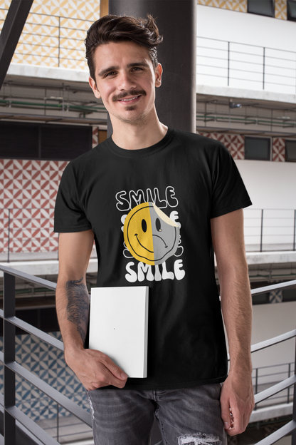 Black Smile Unisex Regular T-Shirt