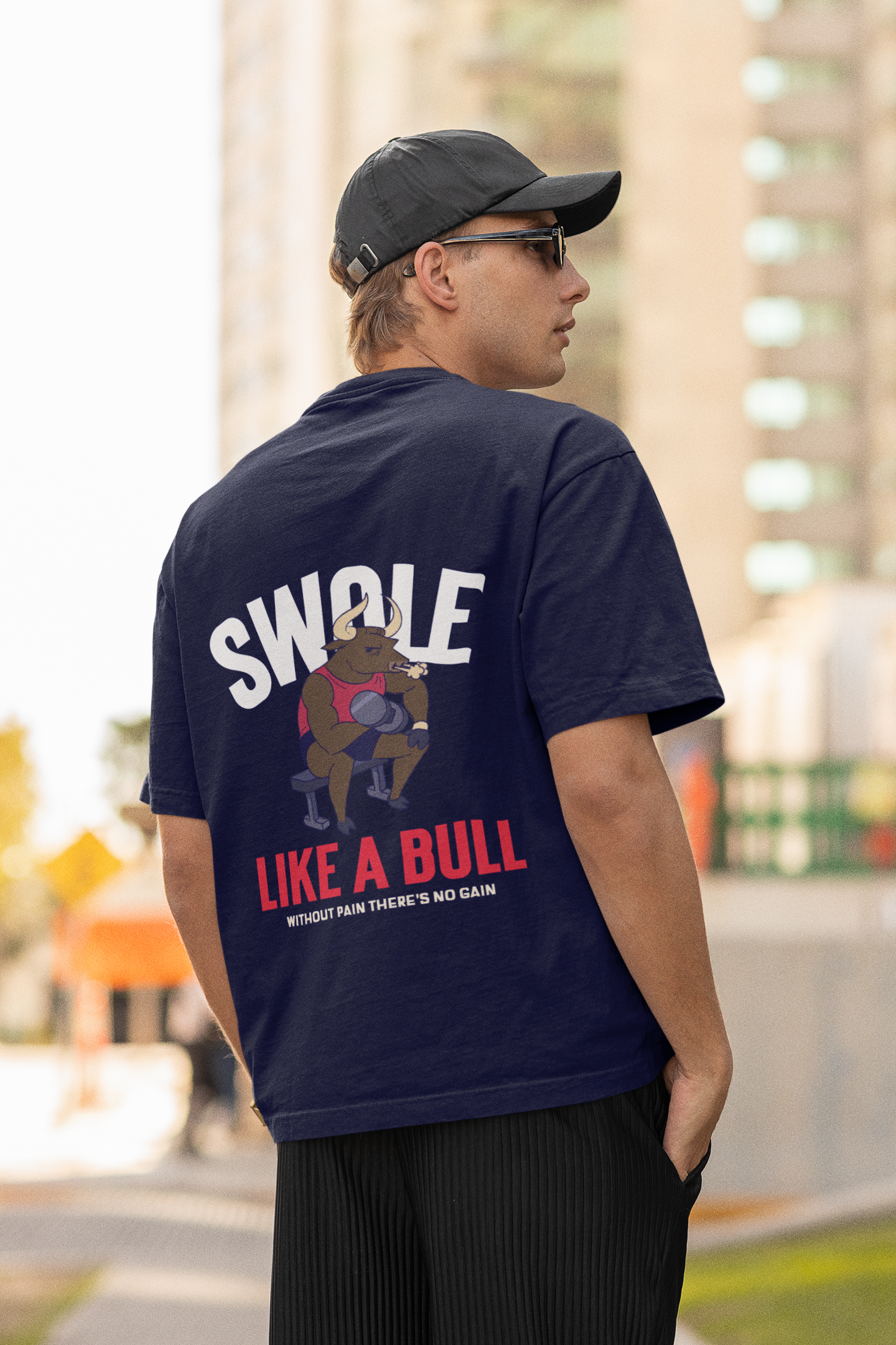 Swole Like A Bull Gym Oversized Unisex T-Shirt