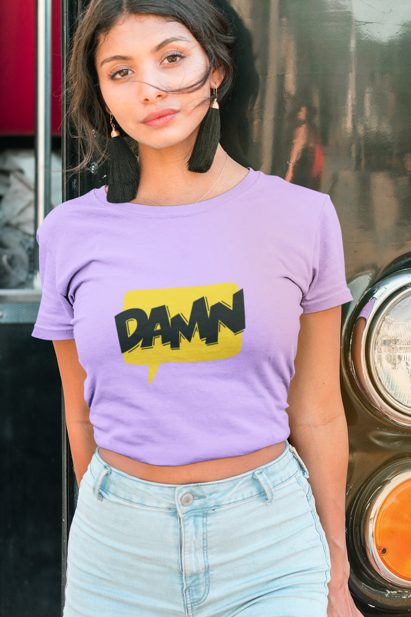 Lavender Damn Regular Crop Top