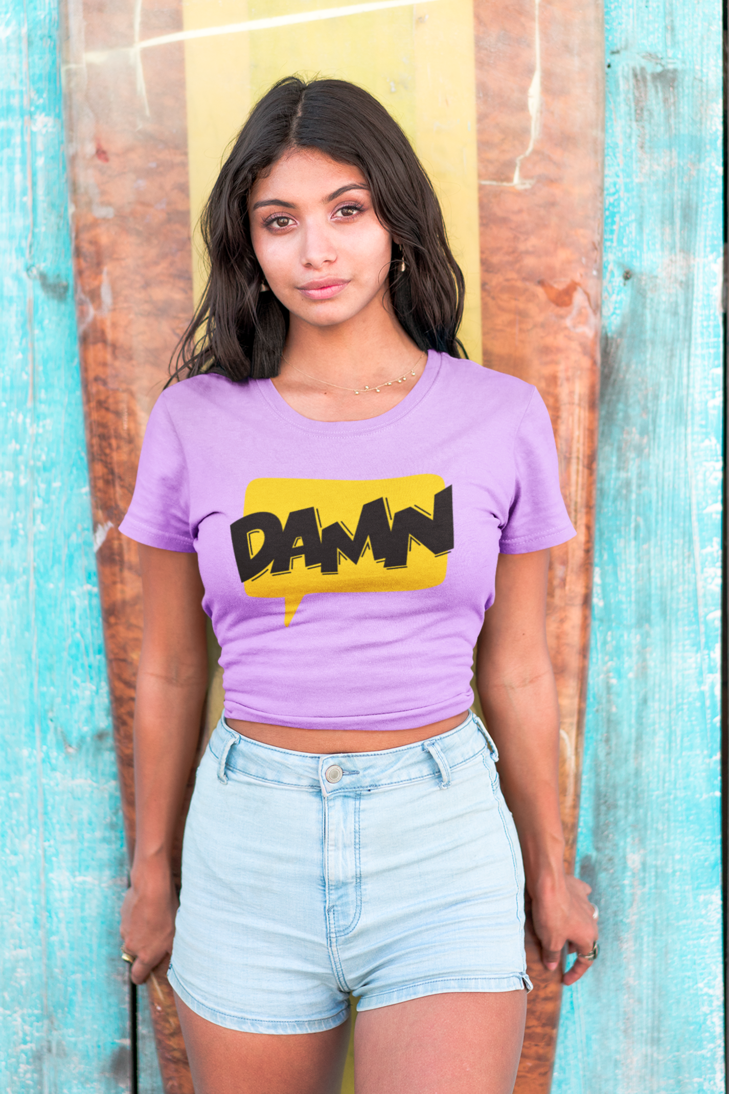 Lavender Damn Regular Crop Top