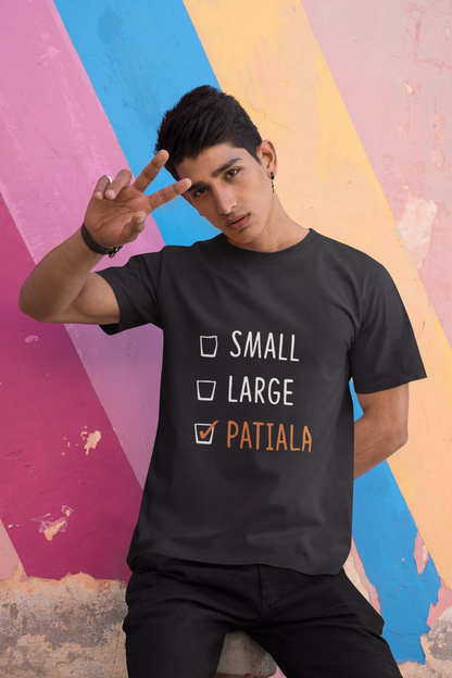 Dark Grey Patiala Unisex Regular T-Shirt