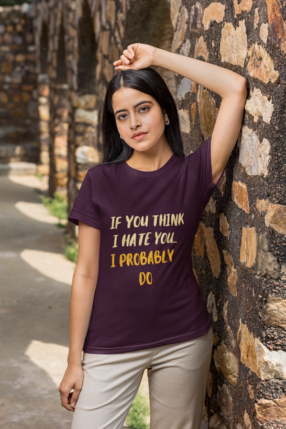 Wine If You Think I Hate You Unisex Regular T-Shirt