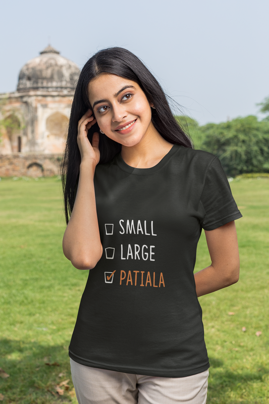 Dark Grey Patiala Unisex Regular T-Shirt