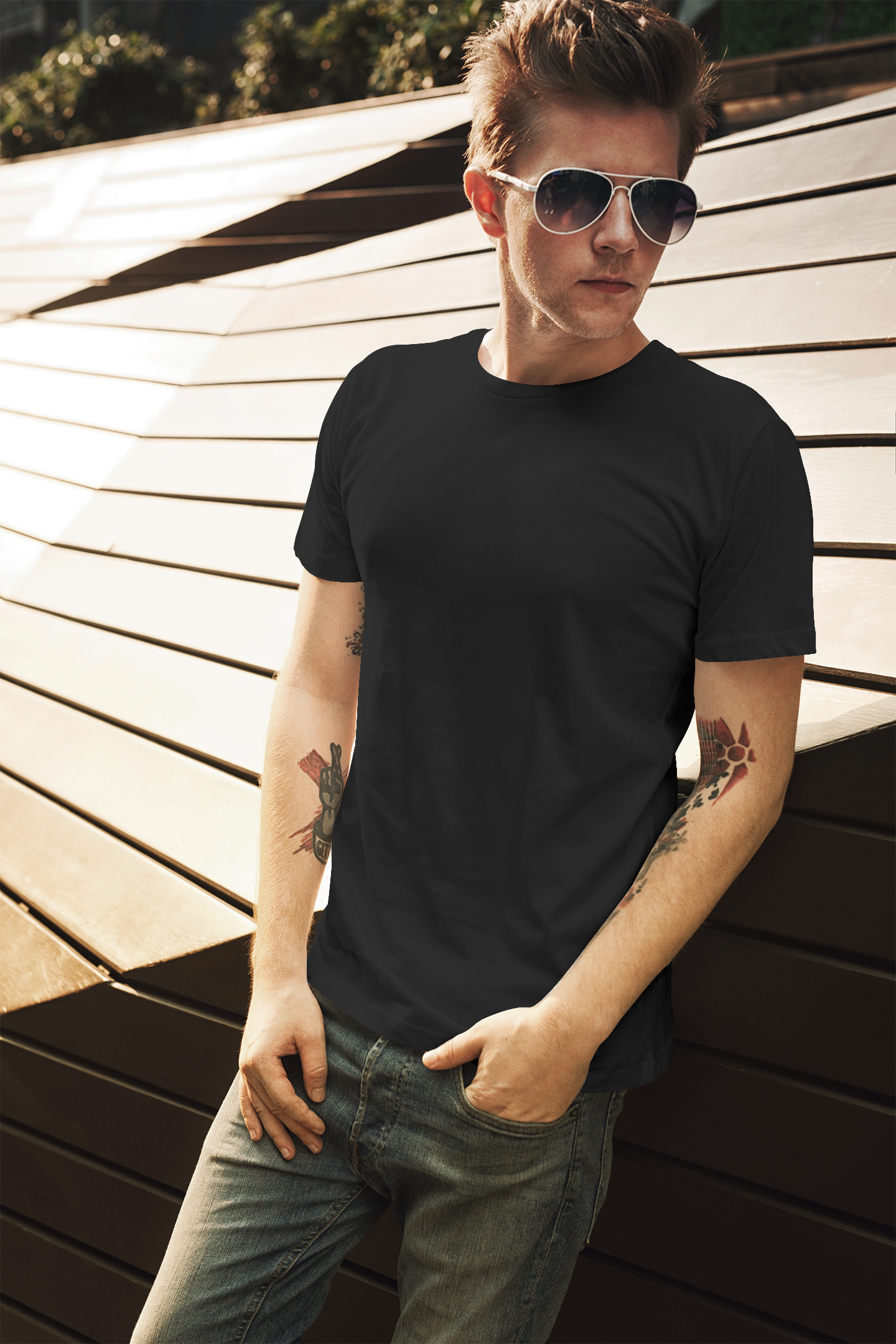 Black Solid Regular Unisex T-Shirt
